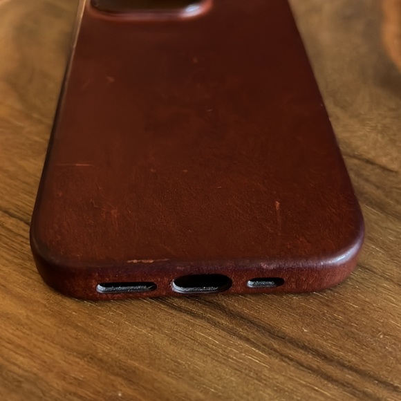 iPhone 14 Pro Leather Case. iPhone brand by Apple. - Picture 2 of 4